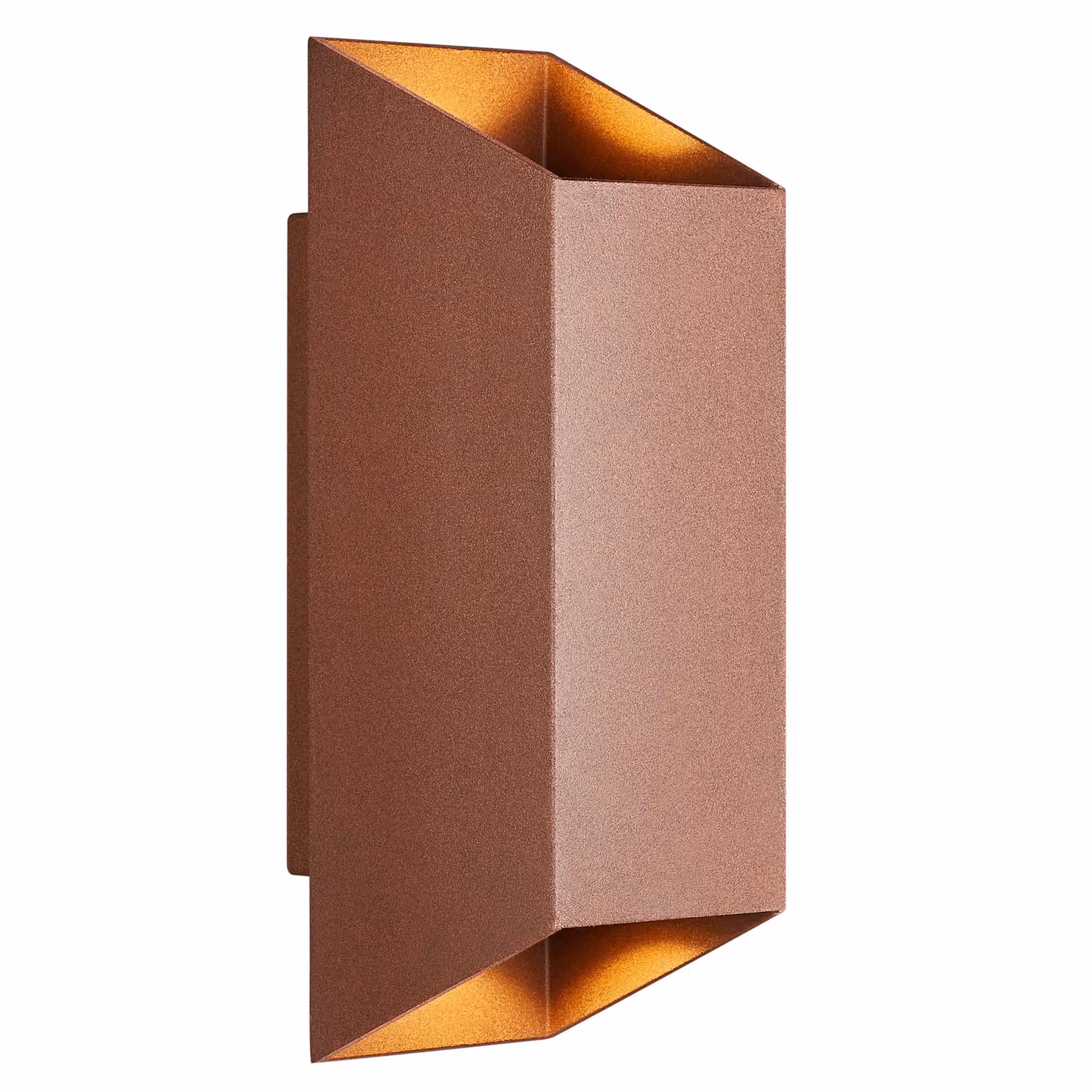 Nordlux Nico Modern Square Outdoor Wall Light in Brown Metal with GU10 Up and Down Lighting IP54 – 2