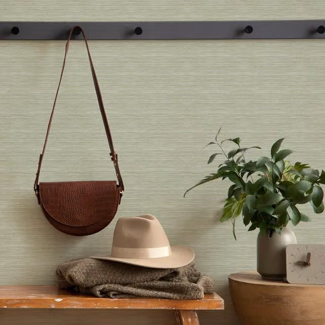 Superfresco Easy Emperor Grasscloth Texture Non-Woven Wallpaper in Sage