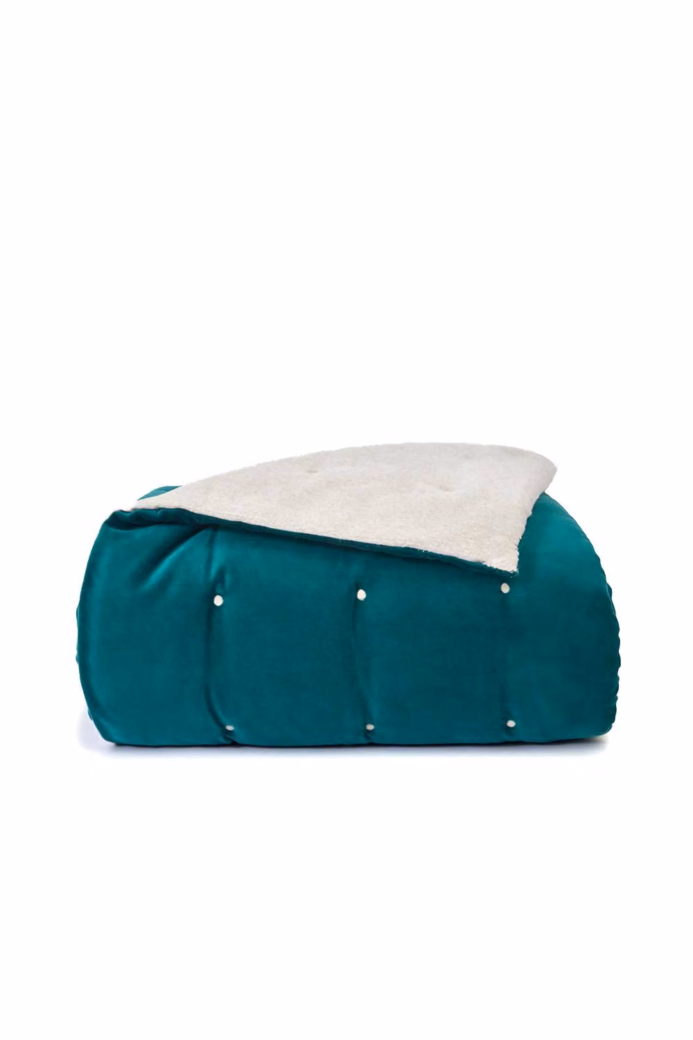 Christy Jaipur Luxury Quilted Cotton Throw in Blue and Green, W/D/H: 140 x 200 cm – 3