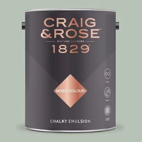 Craig & Rose 1829 Paint Stop Chalky Matt Emulsion in Sung Blue, 5 l