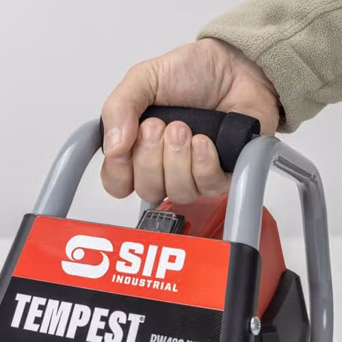 SIP Tempest PW420/150 Wall-Mount Pressure Washer, Red, 2175psi, 420L/hr, 6m Hose & Detergent – 7