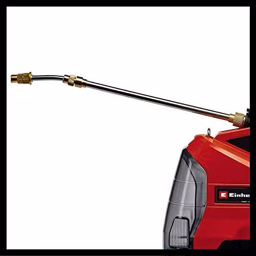 Einhell Power X-Change Cordless Electric Pressure Sprayer with 3.5 l Tank in Red, Silver and Transparent – 6