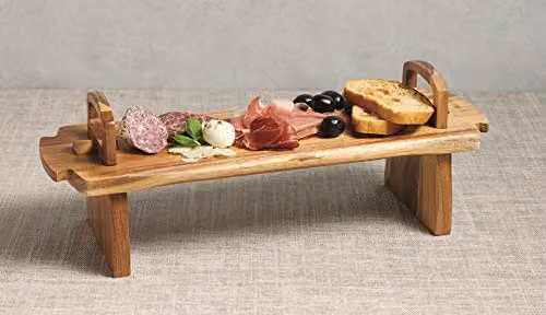 Artesa Brown Solid Wood Tiered Food Display Stand, W/D/H: 37 x 12 x 13 cm – 2