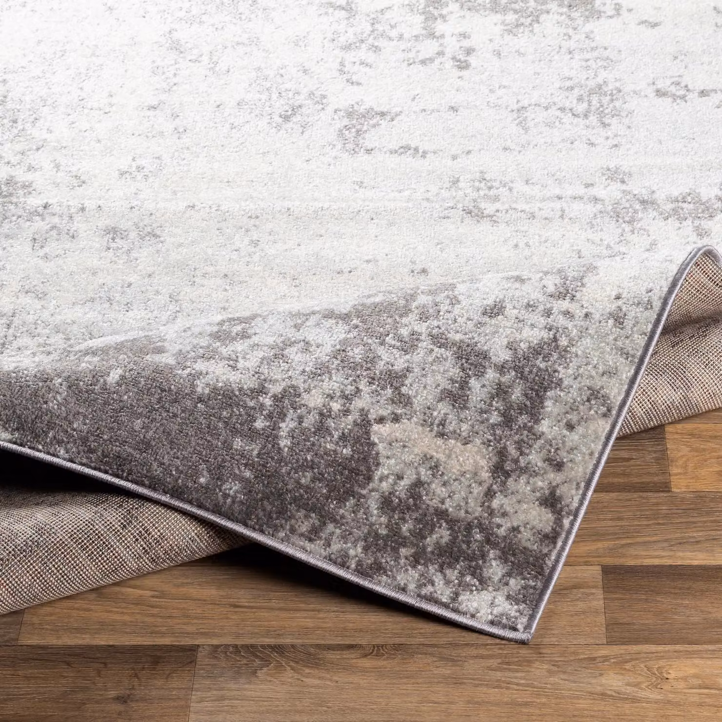 Livabliss Chester Abstract Modern Marble Rug in Grey, W/D/H: 120 x 170 cm – 2