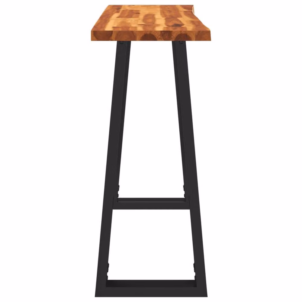 Berkfield Home Live Edge Acacia Solid Wood Console Table, Brown, W/D/H: 110 x 35 x 80 cm – 4