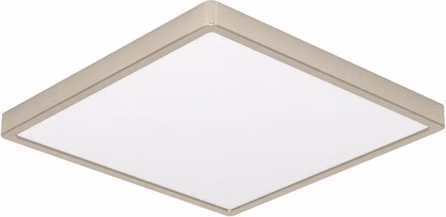 Loops Modern Square LED Ceiling Light in Silver Metal with Included Bulb – 1