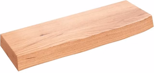 Berkfield Home Wall Mounted Oak Shelf, Light Brown, W: 60 cm, D: 20 cm, H: 6 cm