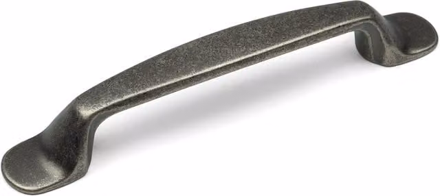 Handle & Home Simple Rustic D-Bar Cabinet Handle in Matt Antique Pewter Aluminium