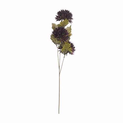 Hill Interiors Love Lace Chocolate Chrysanthemum Artificial Flower in Brown