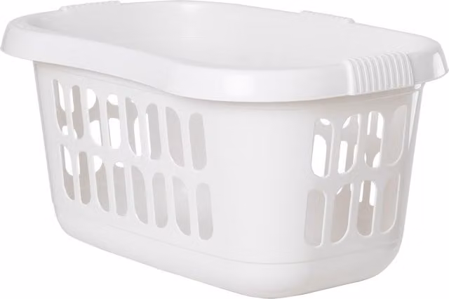 Wham Hipster Oval Laundry Basket with Handles in White