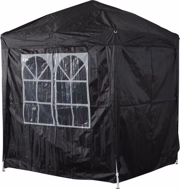 Outsunny Heavy Duty Pop Up Garden Gazebo Marquee Tent Canopy in Black