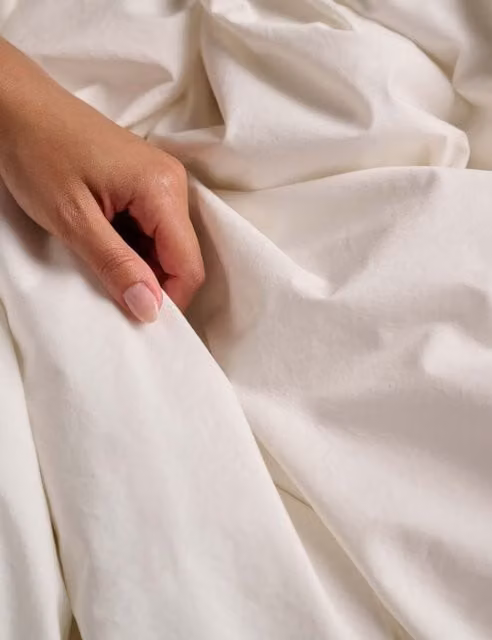 Bedfolk Pure Cotton Relaxed Duvet Cover in Pink