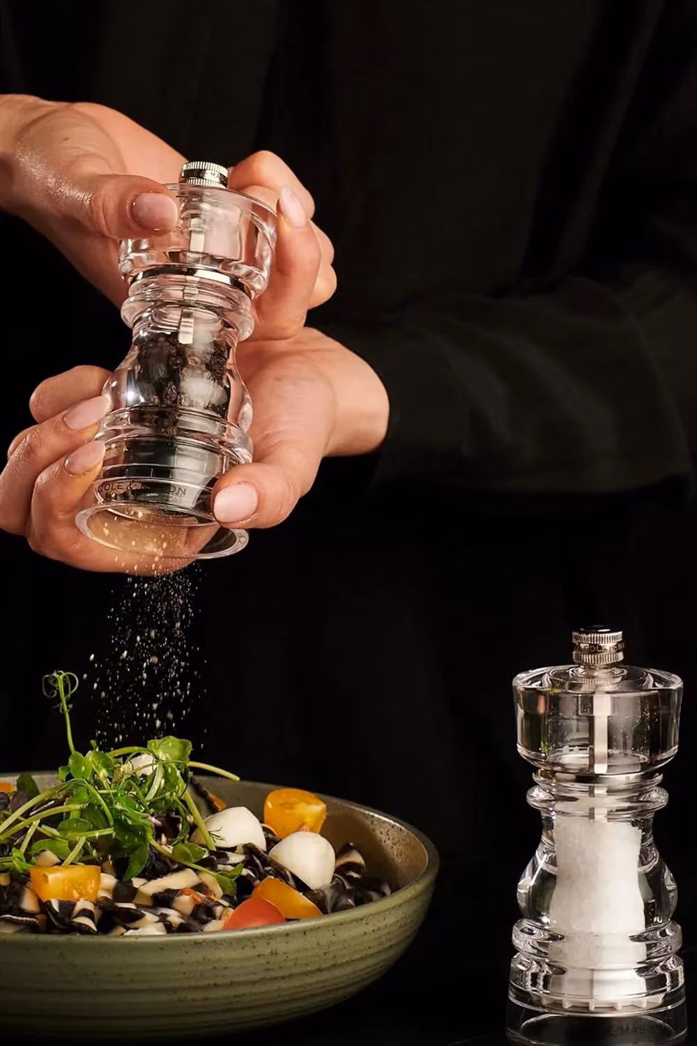 Cole & Mason London Acrylic Salt and Pepper Mill Set, Transparent – 2