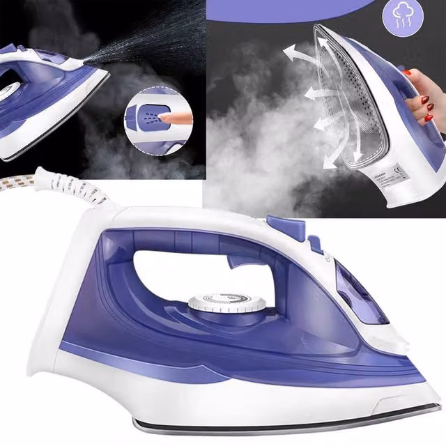 FLAVORA 2400W Anti-Scale Electric Steam Iron in Purple