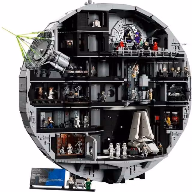 LEGO Star Wars 75419 Death Star Building Set in Black and Grey