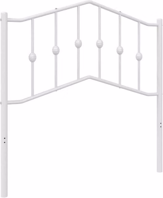 Berkfield Home Classic Metal Headboard, White, 90 cm – 1