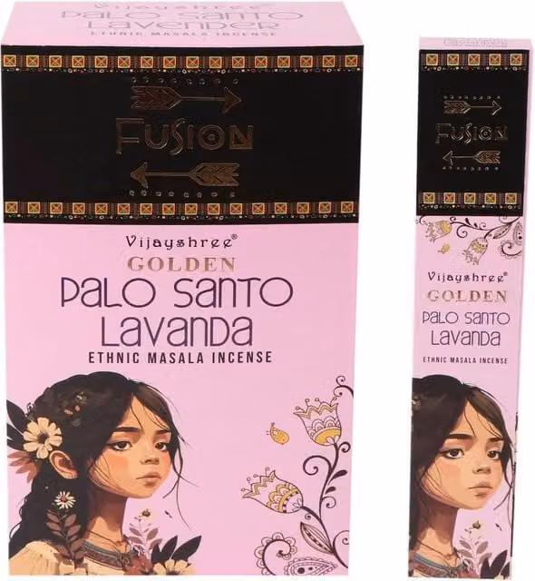 KDMD Golden Palo Santo and Lavender Incense Sticks, 15g, Pink