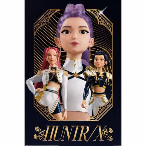 Pyramid International K-Pop Demon Hunters Huntrix Golden Maxi Poster, Multicolour W/H: 91.5 x 61 cm – 2