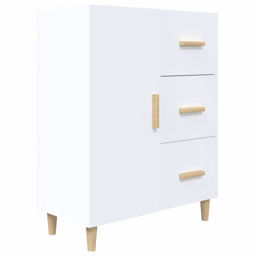 Berkfield Home White Matt MDF Sideboard W/D/H: 69.5 x 34 x 90 cm – 2