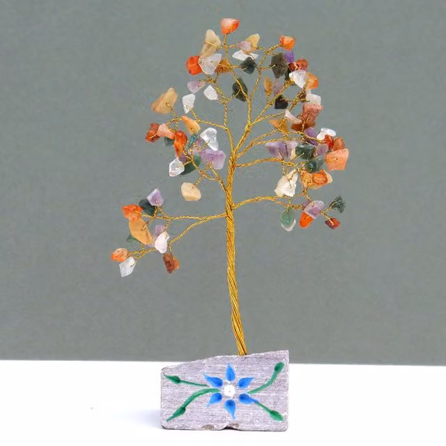 KDMD Multi-gem 80 Stone Tabletop Decor in Multicolour – 1