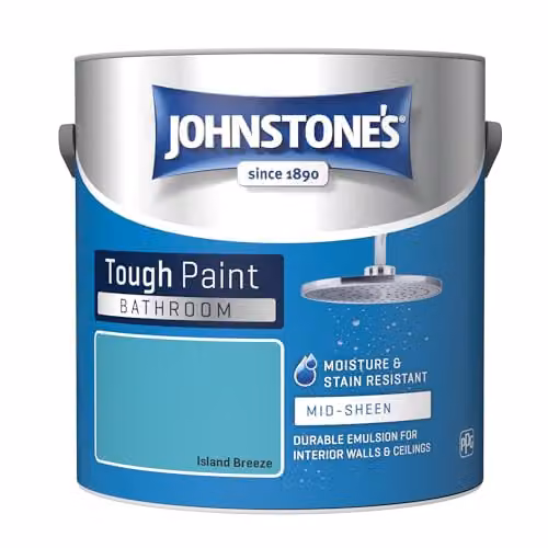 Johnstone's Island Breeze Blue Bathroom Wall and Ceiling Paint, 2.5L – 4