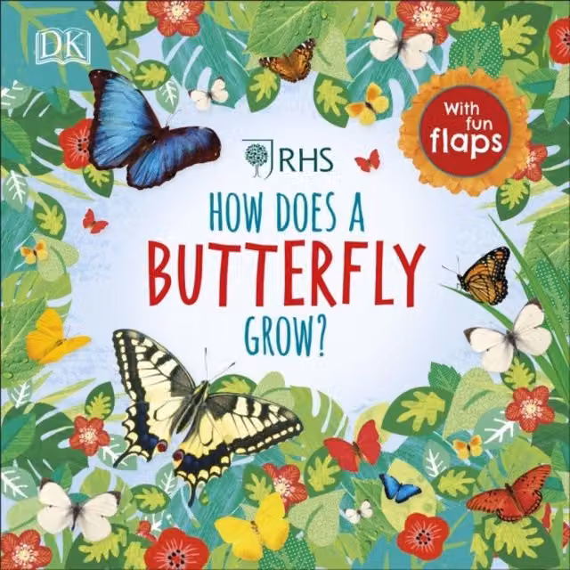 DK RHS How Does a Butterfly Grow? Multicolour Board Book