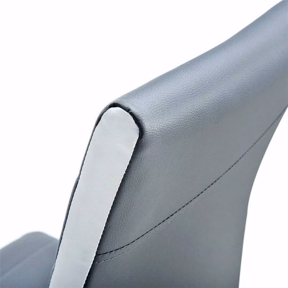 Kelvenix 2 Modern High Back Faux Leather Dining Chairs in Grey with Cantilever Base – 2