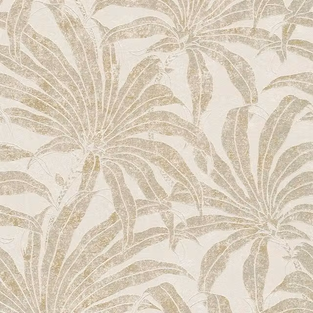 I Love Wallpaper Gentle Palms Botanical Wallpaper in Beige and Yellow
