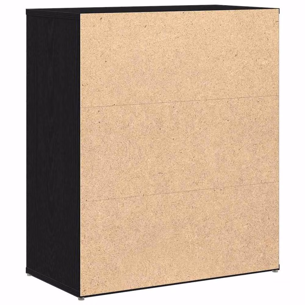 Berkfield Home Black Oak Sideboard, W: 60 cm, D: 31 cm, H: 70 cm – 4