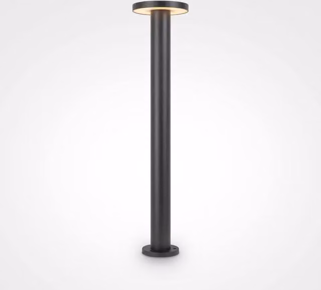 Maytoni Wald LED Outdoor Bollard Light in Grey, Height: 80 cm, 3000K Warm White, IP65 – 1