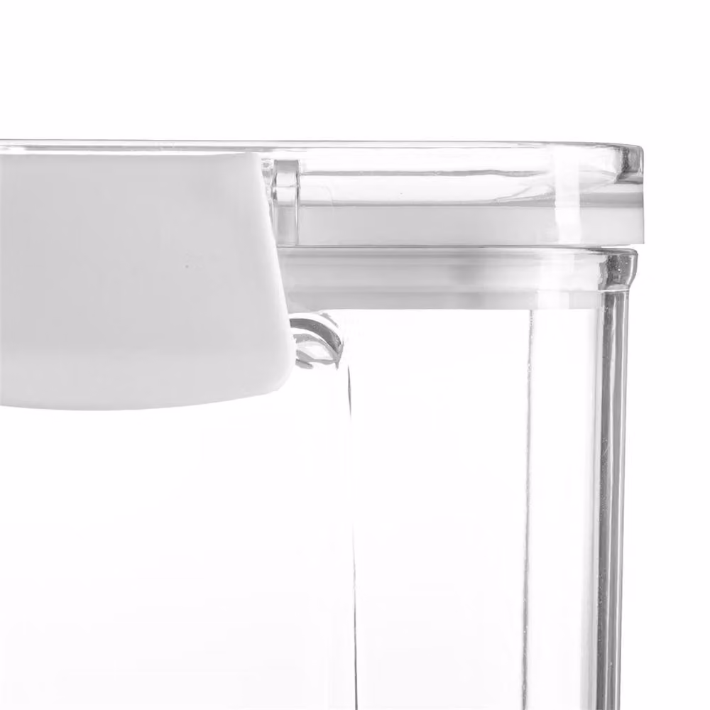 Argon Tableware 3-Piece White and Transparent BPA-Free Plastic Food Storage Container Set with Clip Lids W/D/H: 15 x 15 x 15 cm – 2