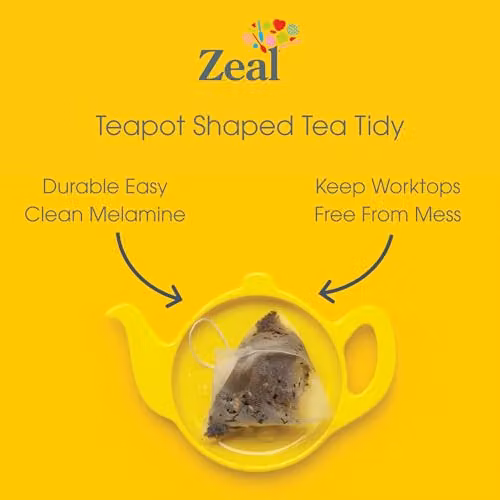 Zeal Teapot Shaped Melamine Tea Bag Tidy in Grey – 2