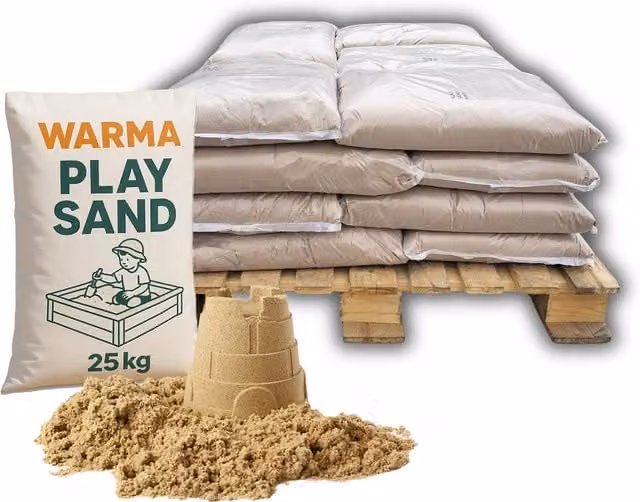 Warma Childrens Sensory Play Sand in Beige, 500kg