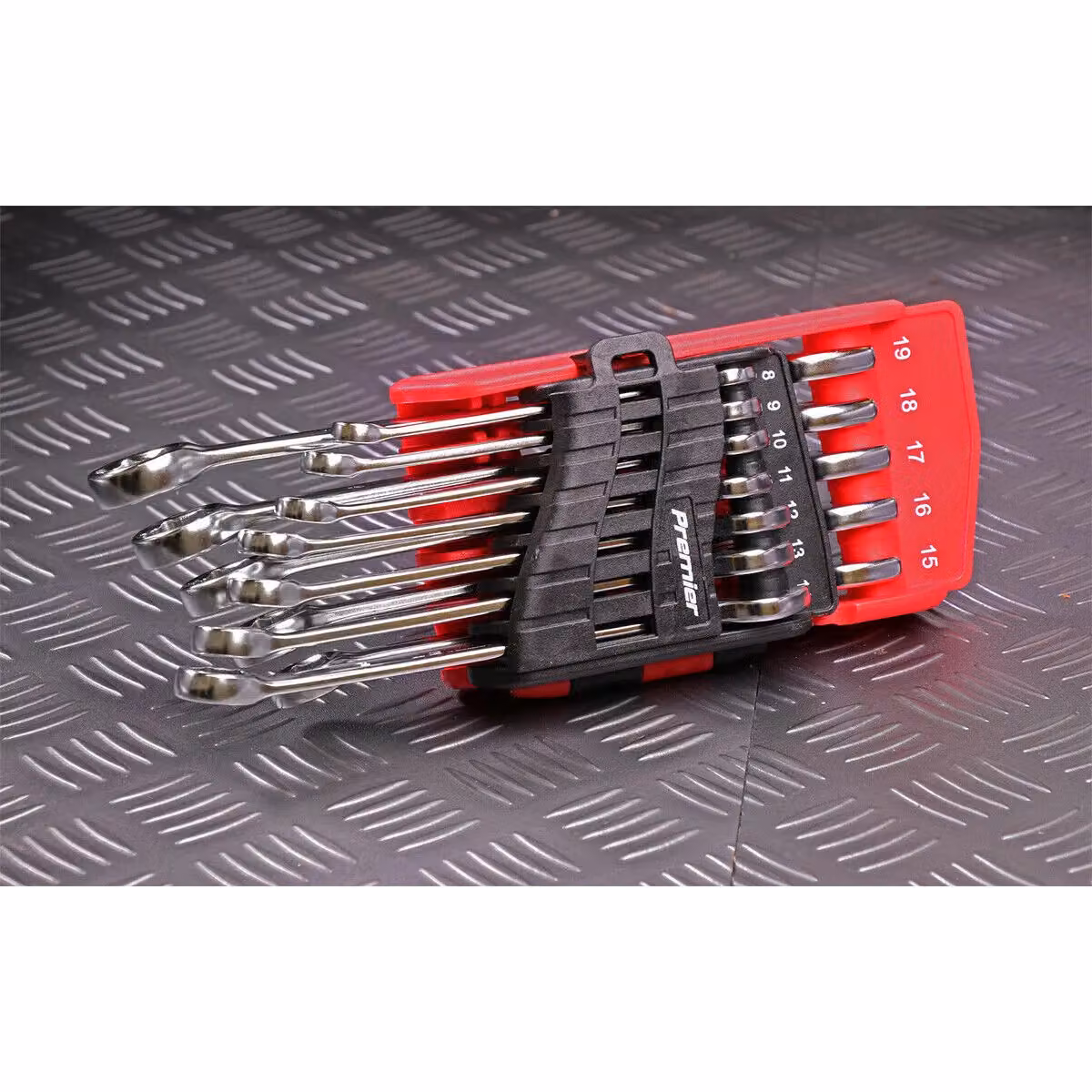 Loops 12pc Offset Angled Combination Spanner Set in Silver and Multicolour Chrome Vanadium – 2