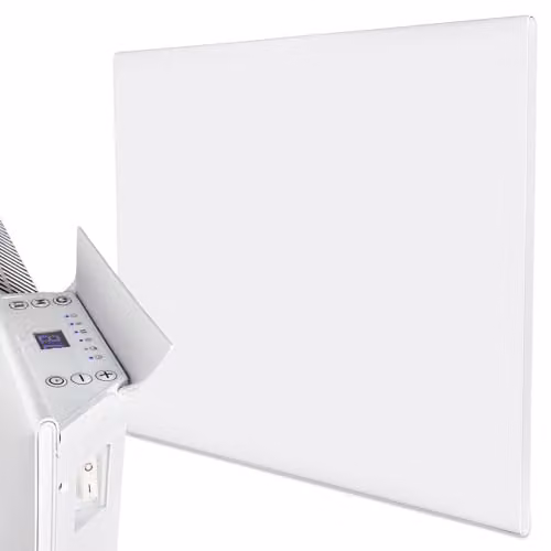 MYLEK White Slimline Wall Mounted Convector Panel Heater, 500W, W: 44 cm, H: 35 cm