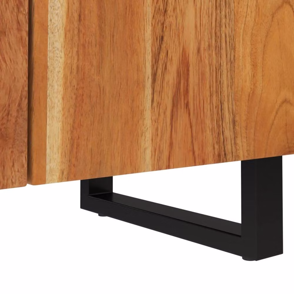 Berkfield Home Acacia Wood Sideboard in Brown, W/D/H: 60 x 33 x 75 cm – 4