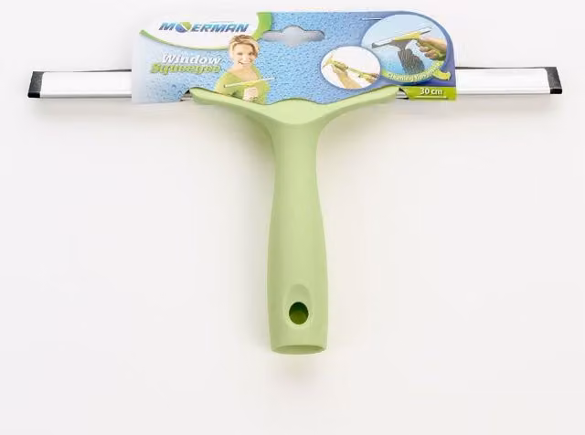 Moerman Window Squeegee 30cm Blade Cleaner in Green and Multicolour