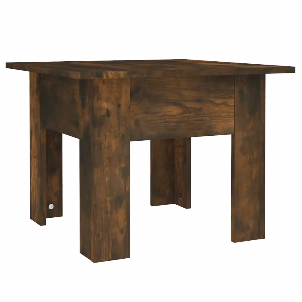 Berkfield Home Smoked Oak Coffee Table in Brown, W/D/H: 55 x 55 x 42 cm – 2