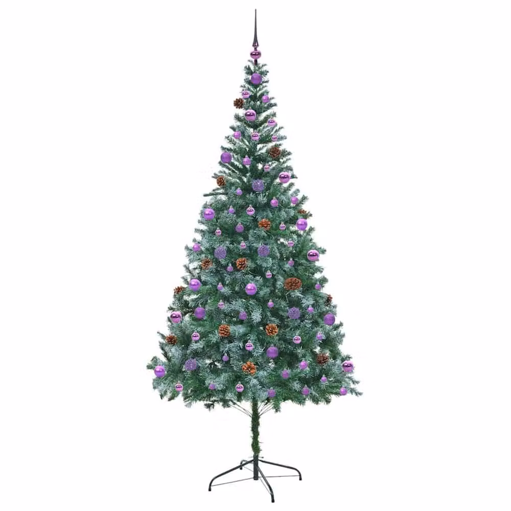 Berkfield Home Artificial Green Christmas Tree with Stand, Height: 210 cm – 3