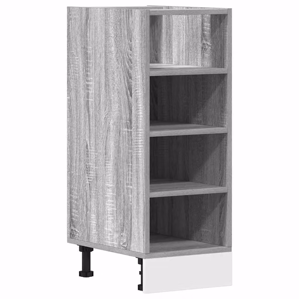 Berkfield Home Grey Sonoma Freestanding Kitchen Base Unit with Hinged Doors and Internal Shelves, W/D/H: 44.5 x 30.0 x 81.5 cm – 2