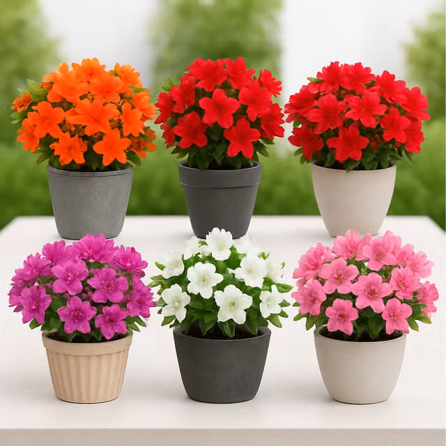 GardenersDream Mixed Red Japanese Azalea Ornamental Shrubs in Pots