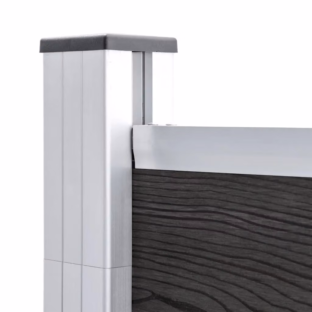 Berkfield Grey WPC Garden Fence Board, W: 175 cm, H: 105 cm – 3