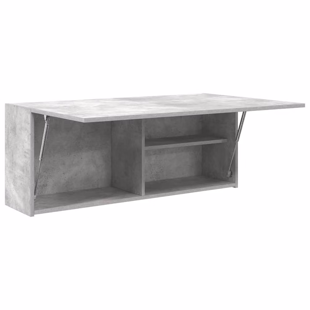 Berkfield Home Decorative Bathroom Wall Cabinet in Concrete Grey, W/D/H: 100 x 25 x 40 cm – 2