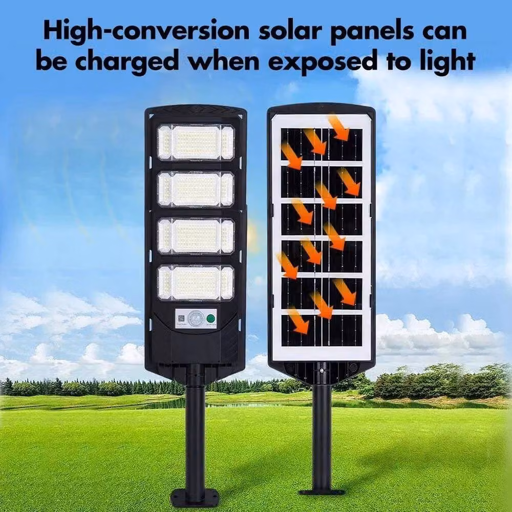 FLAVORA Solar LED Outdoor Motion Sensor Wall Light in Black – 6