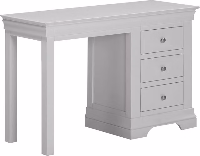 Seconique Bordeaux 3 Drawer Dressing Table in Grey