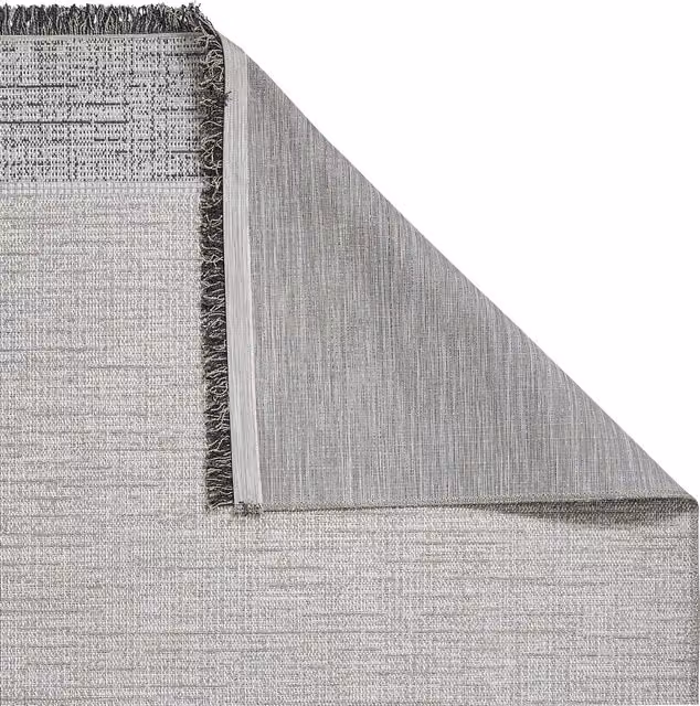Think Rugs Tweed 9743 Silver Flat Weave Polypropylene Garden Rug