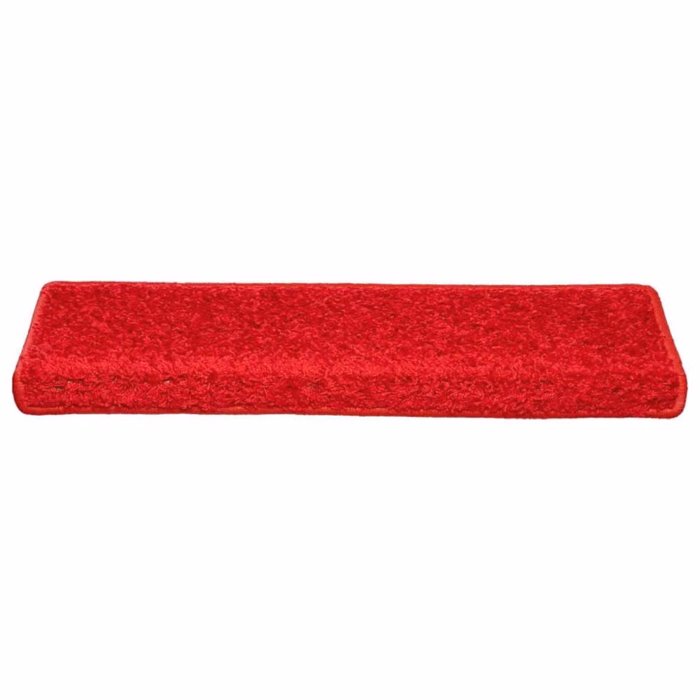 Berkfield Home Self-Adhesive Stair Mats, 10 Pack, Red, W/D/H: 65 x 21 x 4 cm – 3