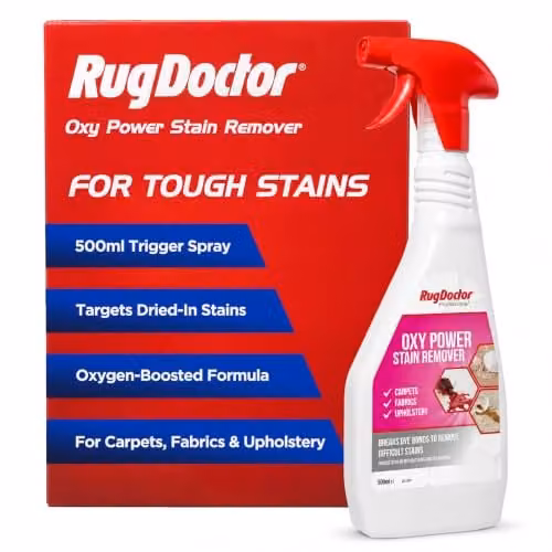 Rug Doctor Oxy Power Stain Remover 500ml Trigger Spray for Carpets, Upholstery and Mattresses