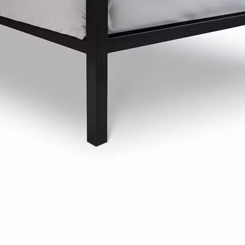 Julian Bowen Soto Modern Metal Bed in Black W/D/H: 135 x 140 x 201 cm – 3