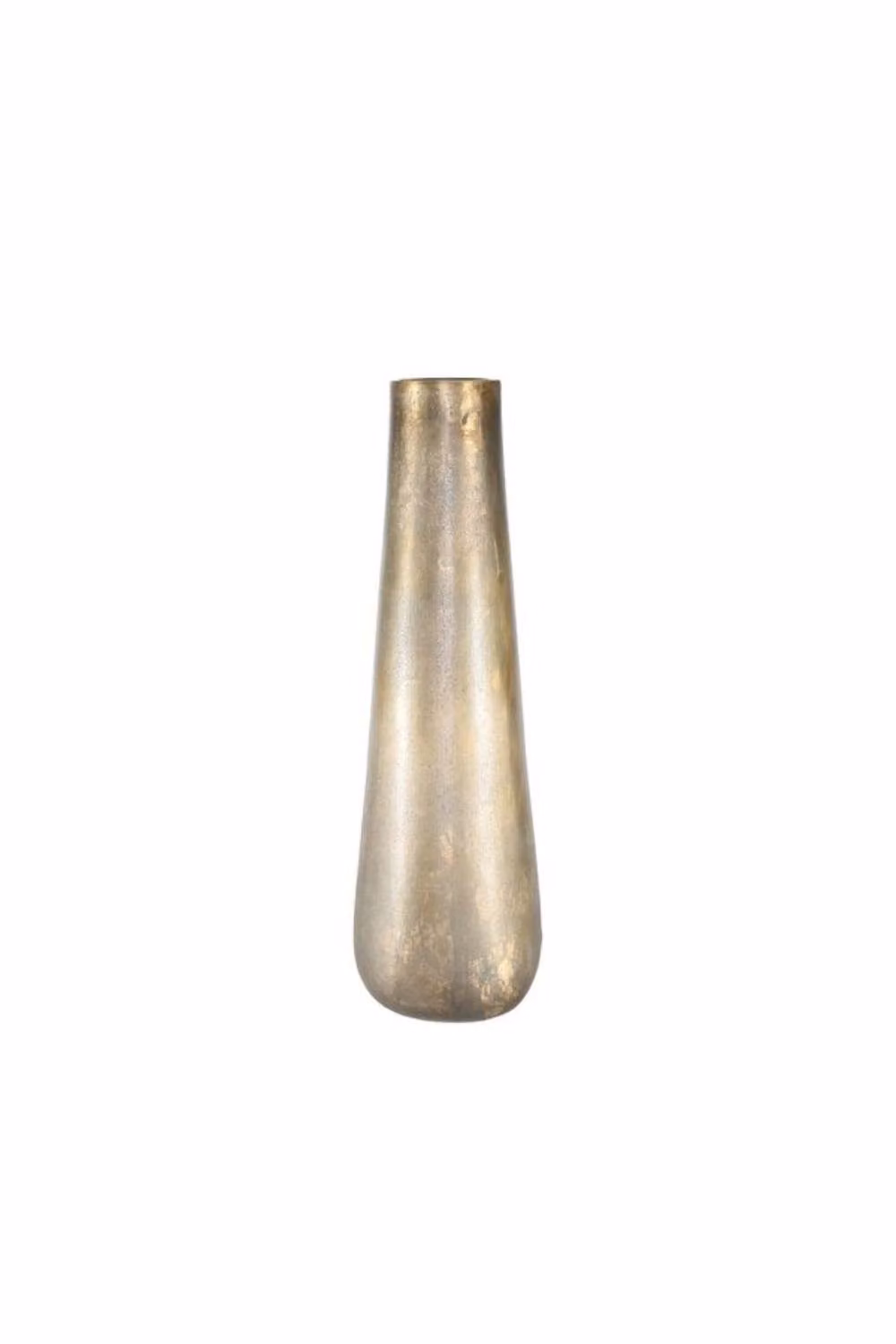 KDMD Antique Gold Poseidon Tapered Metal Tabletop Vase, Height: 49 cm, Width: 15.5 cm – 2
